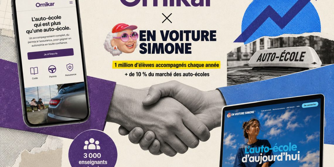 Ornikar s&rsquo;impose sur le marché : rachat stratégique d&rsquo;En Voiture Simone pour accélérer son expansion